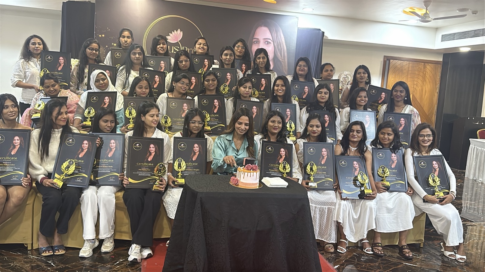 Certificate ceremony at Lotus Pro Academy